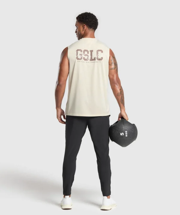Script Graphic Cut Off Tank
