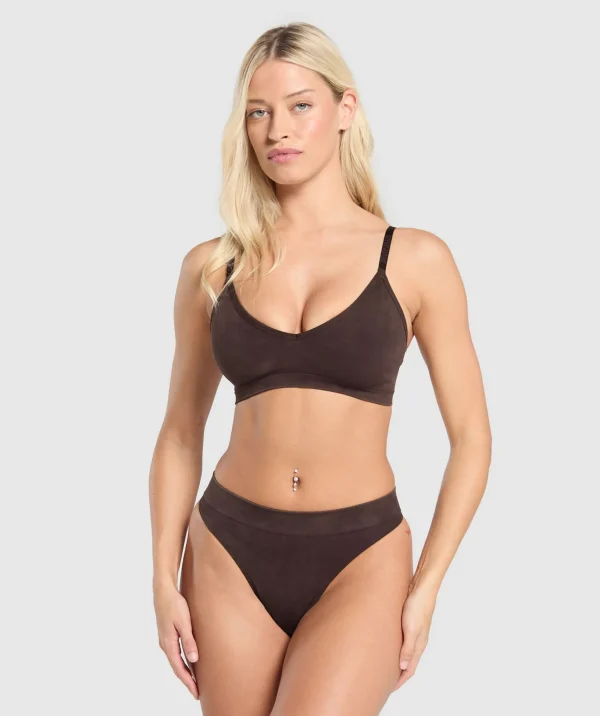 Seamless High Leg Thong