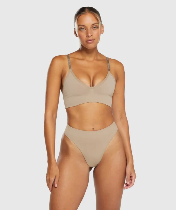Seamless High Leg Thong