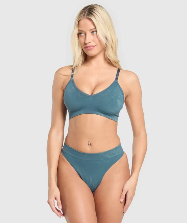 Seamless High Leg Thong