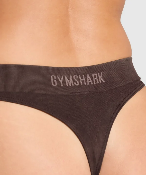 Seamless High Leg Thong
