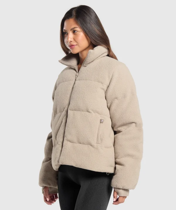Sherpa Puffer Jacket