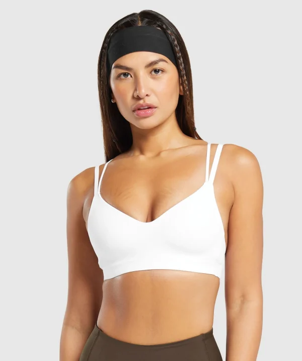 Strappy Back Light Support Sports Bra