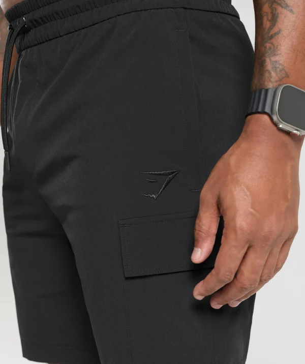 Stretch Woven Cargo Shorts
