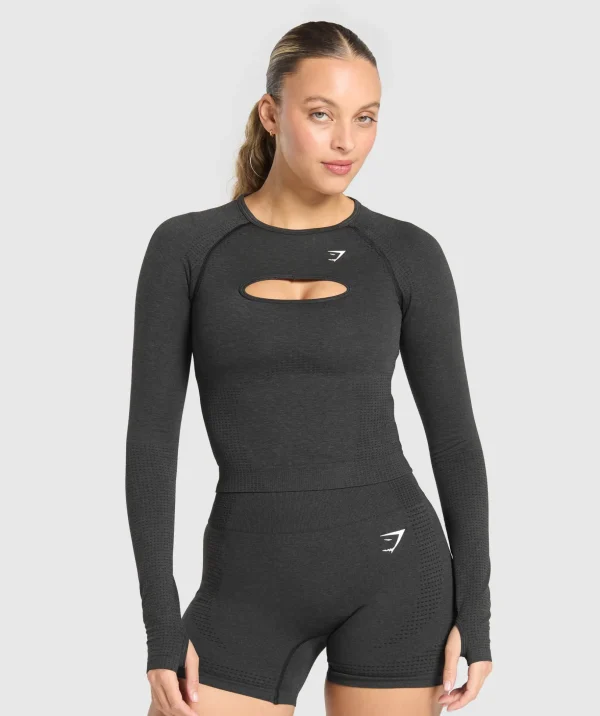 Vital Seamless Long Sleeve Cut Out Top