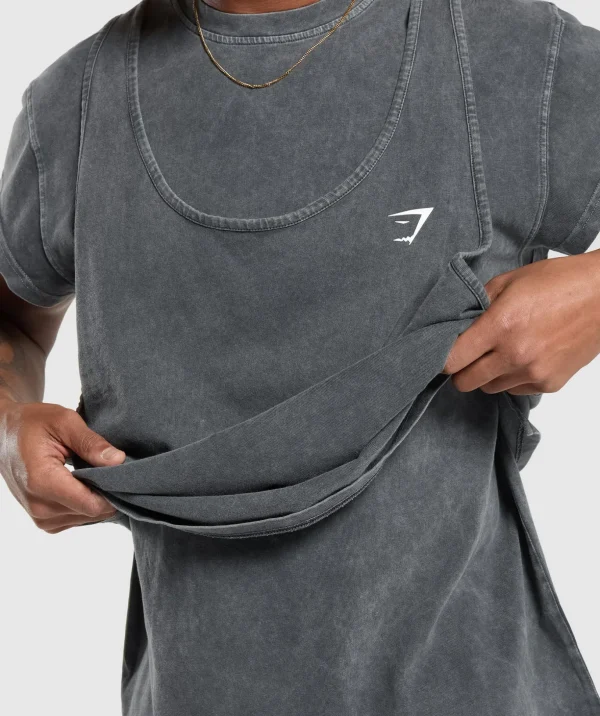 Washed Double Layer T-Shirt